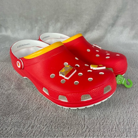 CROCS Other - CROCS X McDonalds Men's Classic Clogs Sandals Size 12 Red Slip On Shoes NEW